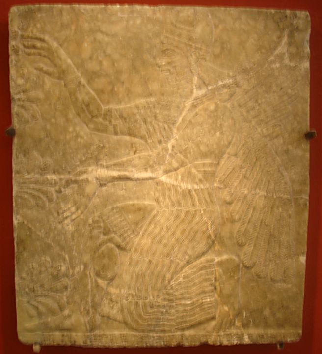Крылатое ассирийское божество. Эрмитаж. Фото Лимарева В.Н. 
