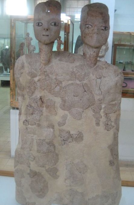 Одна из древнейших находок археологов на территории Иордании. Исторический музей Амман. Иордания.  (фото Лимарева Сергея) 