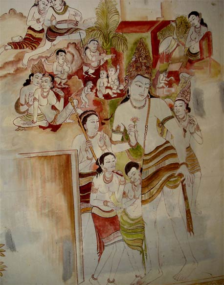 Индийцы. Живопись в храме. (Нац. музей. Таиланд. Фото Лимарева В.Н.)