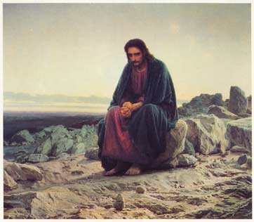худ. Крамской “Христос в пустыне“